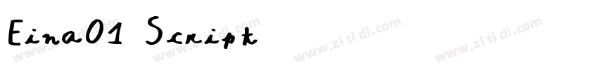 Eina01 Script字体转换